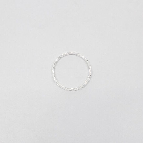 fejn jewelry Ring 'braided' geflochtener Ring aus Silber/vergoldet