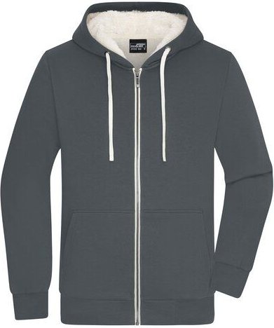 James & Nicholson Herren Sweatjacke mit Sherpa-Futter der Marke James&Nicholson