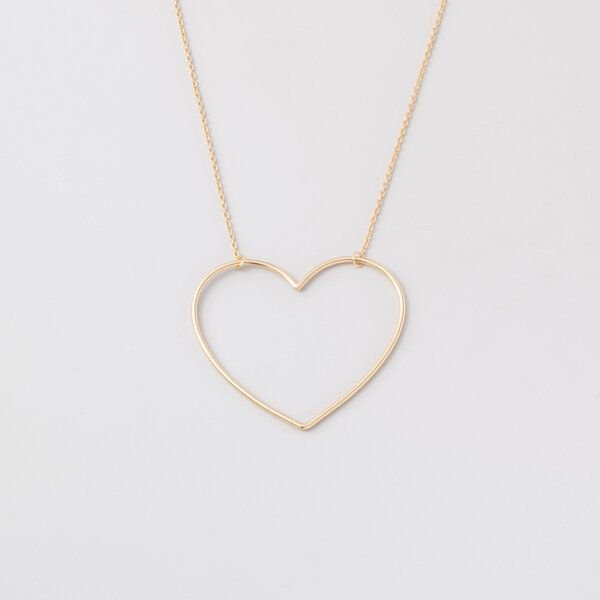 fejn jewelry Kette 'big heart' - mit großem Herz