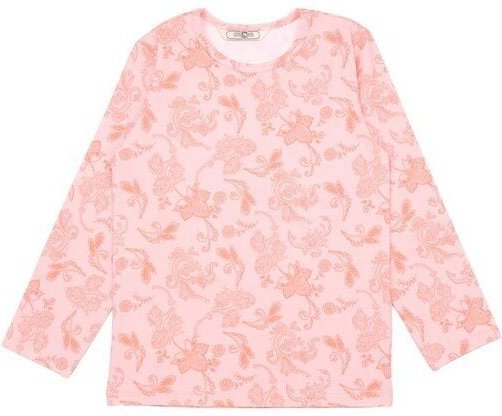 Cotokids Kinder Langarmshirt Baumwolle, Hellrosa, Paisley-Muster, Walkiddy