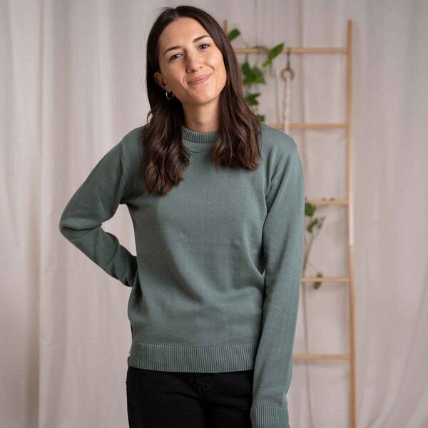 Vresh Clothing Vrenja, Klassischer Strickpullover aus Biobaumwolle