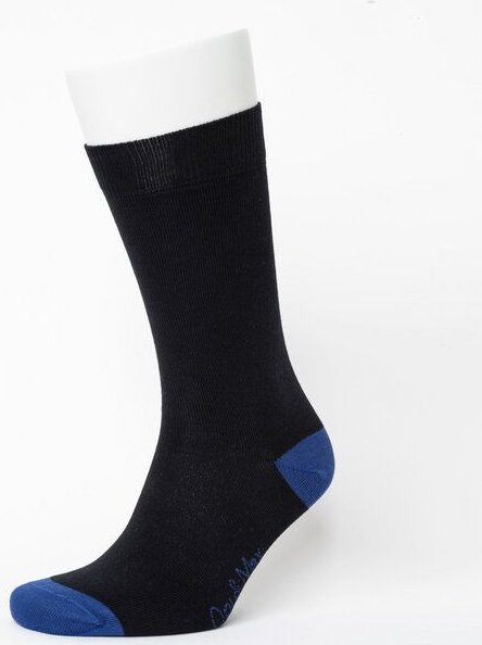 Opi & Max Contrast Heel and Toe Office Sock