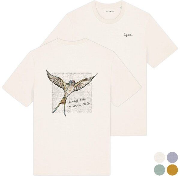 T-Shirt – Kamillenschwalbe – LIGARTI Tiermanufaktur