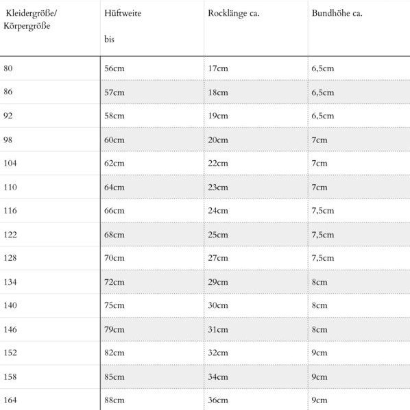 liebewicht Faltenrock Rock gold Glitzer für Mädchen aus Biobaumwolle