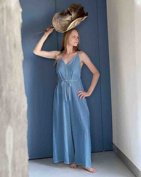 10 BODIES Jumpsuit Sommer-Overall aus 100% Tencel