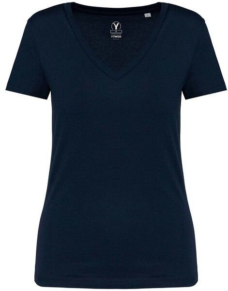 Thumbnail - YTWOO Damen Tshirt mit V-Ausschnitt aus 100% Bio-Baumwolle