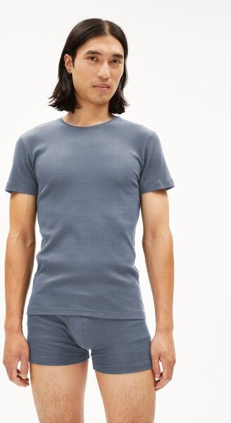 ARMEDANGELS HELMAAR RIB - Herren Ripp-T-Shirt aus Bio-Baumwoll Mix