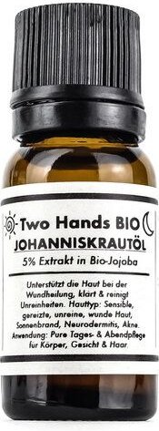 Two Hands BIO Johanniskrautöl - Bio - Vegan - Kaltgepresst - 5 % Extrakt - 10 ml