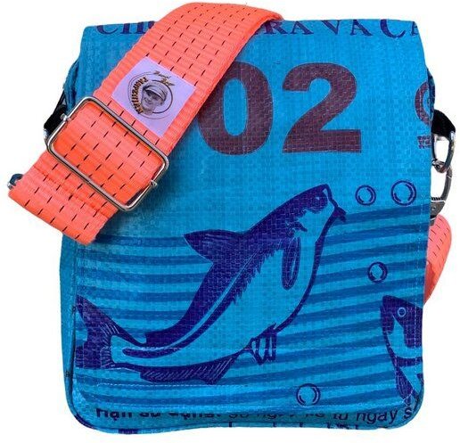 Beadbags kleine Umhängetasche mit orangenem Tampenjan Gurt Ri10TJ