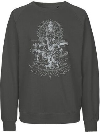 Peaces.bio - handbedruckte Biomode Bio Herren-Sweatshirt Ganesha