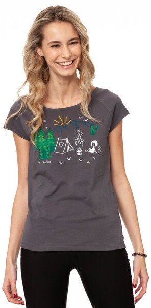 FellHerz Damen T-Shirt Camping Girl bio & fair & vegan