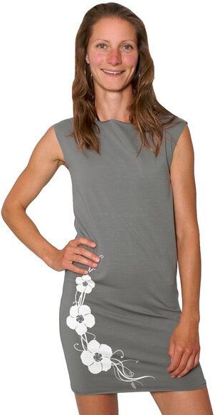 HANDGEDRUCKT "Hibisken" Bio-Kleidchen