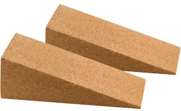 Kork-Deko Squat Wedges aus Kork | Squat Ramp | 2 Stück | 305x130x103mm