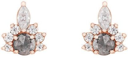 Eppi Ohrringe mit Salt and Pepper Diamanten und Moissaniten Kruno