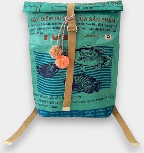 REFISHED fair fashion Rucksack 'BACKPACK' - upcycelte Fischfuttersäcke