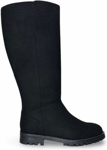 Nae Vegan Shoes NAE | Irem Vegane Stiefel bis zum Knie – Schlanker Komfort in schwarzem Wildleder