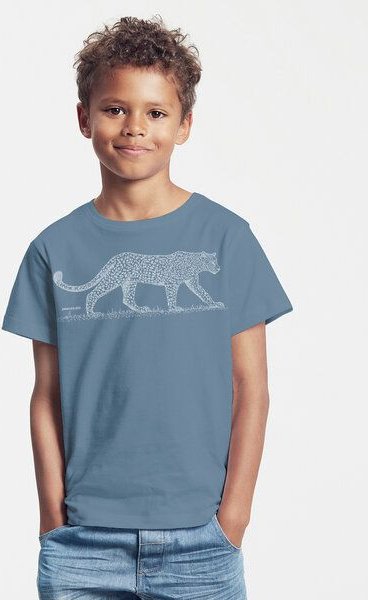 Peaces.bio - handbedruckte Biomode Bio-Kinder T-Shirt Leopard