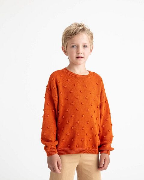 Matona Farbenfroher Pullover für Kinder aus Bio-Baumwolle / Popcorn Sweater