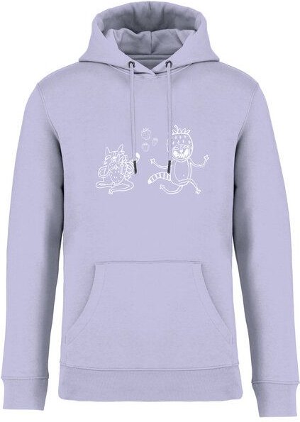 Brandless Basic Bio Hoody Nr. 4 Strawberry Cats 350g/m² XXS - 4 XL