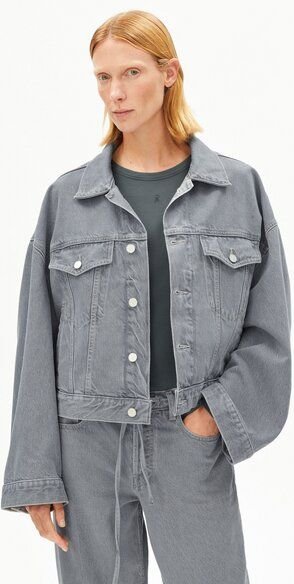 Thumbnail - ARMEDANGELS PAASITHE DENIM Damen Jeansjacke aus TENCEL Lyocell Mix