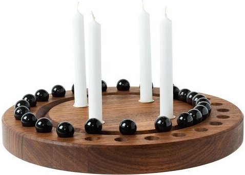 klotzaufklotz Adventskalender und Adventskranz mit Baumkerzen