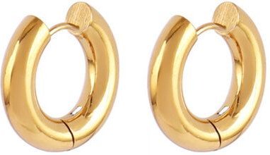 Coole breite Creolen in 6 Größen von Elektropulli