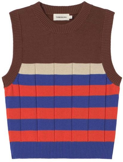 Thumbnail - thinking mu Damen Weste - Sherry Knitted Vest - aus Baumwolle