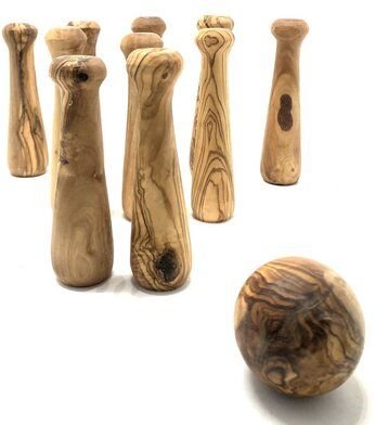 Olivenholz erleben Bowling "At Home" aus Olivenholz