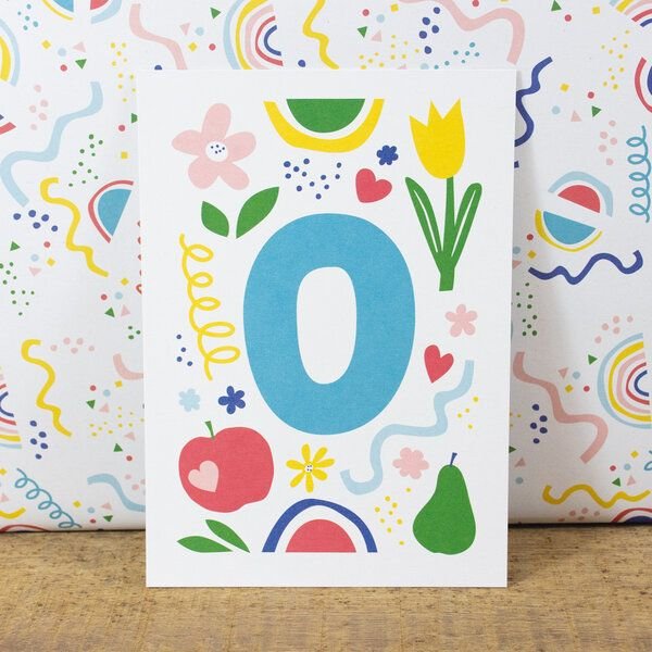 Bow & Hummingbird Postkarte Zero/Null