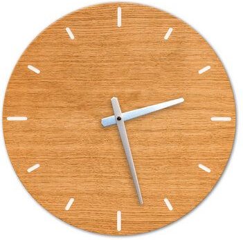 klotzaufklotz Wanduhr Furnier