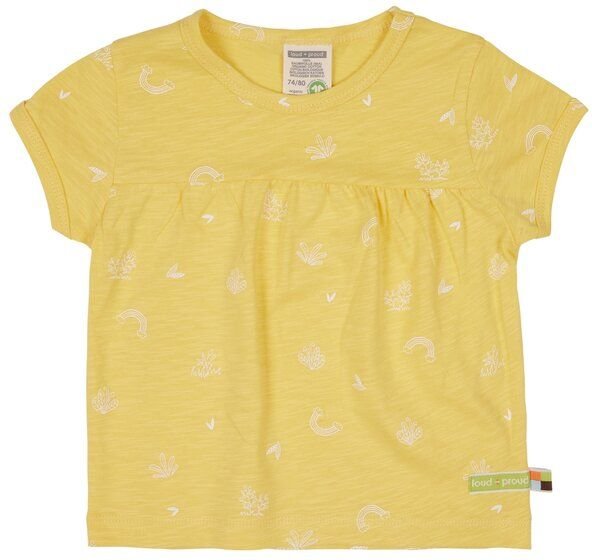 loud + proud Babys & Kinder Tunika Slub Jersey mit Druck, GOTS-zertifiziert