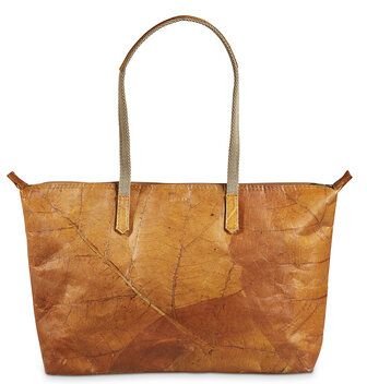 BELEAF Vegane Tasche "SHOP LEAF" aus Blattleder