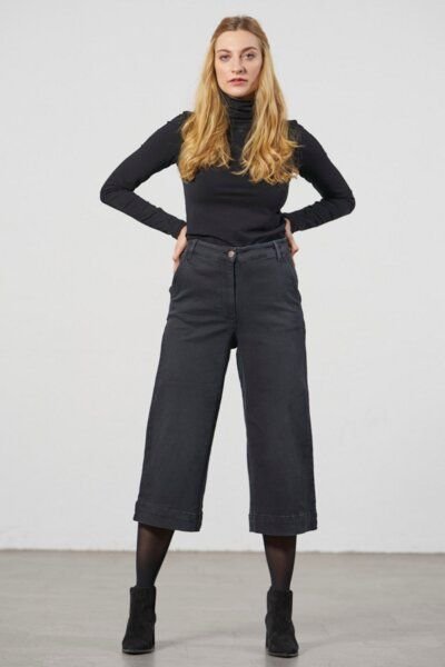 Feuervogl fv-Fred:rika | Weites Bein | Hohe Taille | Culotte Jeans | Hyperflex