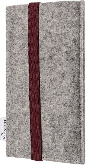 flat.design Handyhülle COIMBRA für Samsung Galaxy M-Serie - 100% Wollfilz - hellgrau