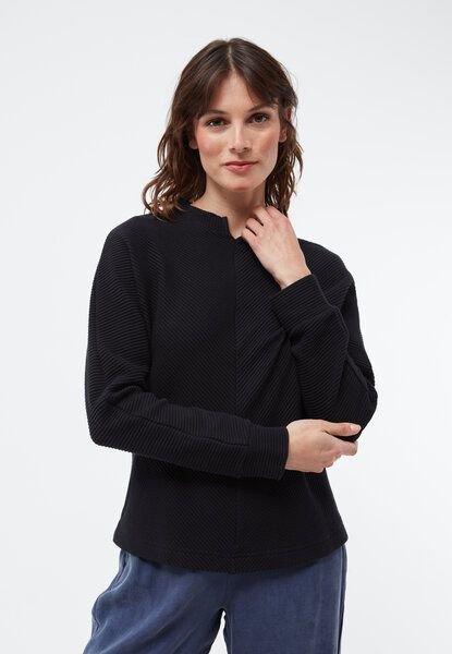 Thumbnail - Givn Berlin Damen Sweater aus Bio-Baumwolle mit Ripp Optik "Wilma"