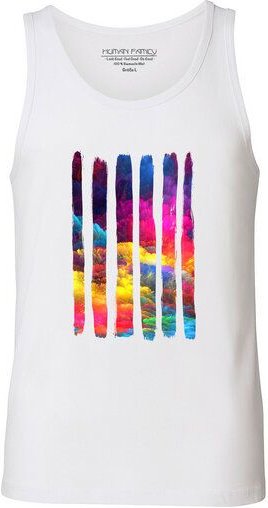 Human Family Herren Tanktop aus Bio Baumwolle "Jump - Colour Splash"