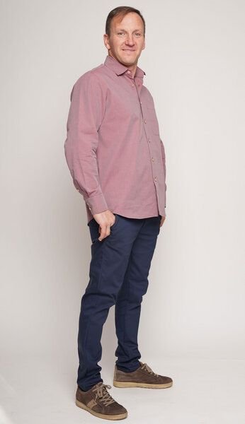 Peaces.bio - handbedruckte Biomode Peaces Bio-Herrenhemd - Made in Austria