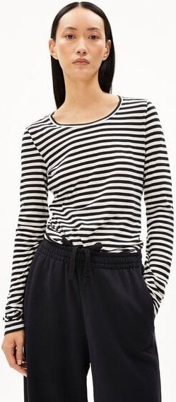 ARMEDANGELS ENRICCAA STRIPES - Damen Longsleeve Slim Fit aus Bio-Baumwolle