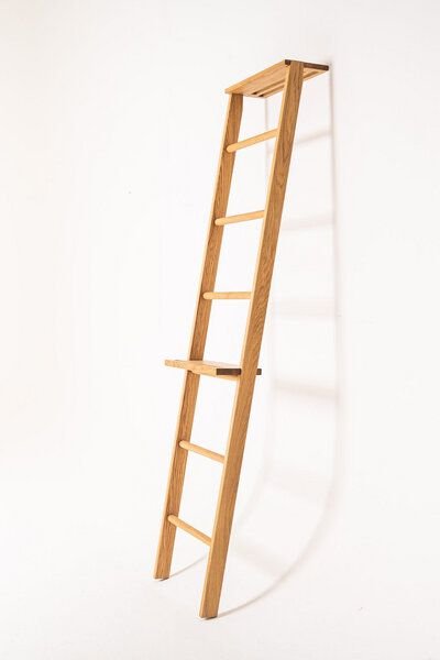 kleiderleiter_de Kleiderleiter Natur 171 cm aus Massivholz (Eiche, Buche, Nussbaum oder Zirbe)