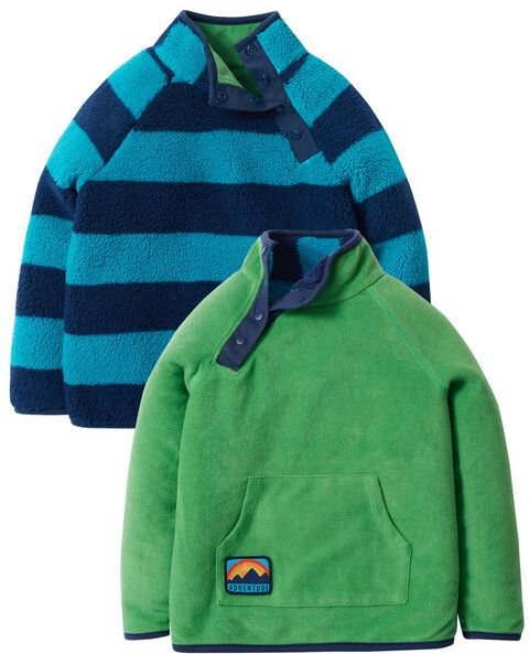 Frugi Fleecejacke - zwei Looks in Einer