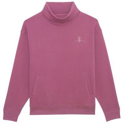 Greener Sweatshirt Übergröße Schornsteinkragen Lupinus