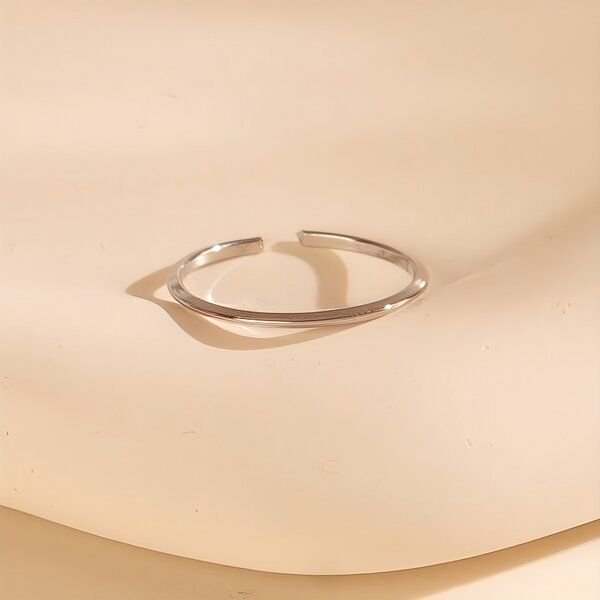 Größenverstellbarer Feiner Ring Schlicht & Schön 1,2mm schmal, Ø 17 - 19mm von Elektropulli