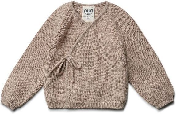 Puri Organic Baby Kimono Jacke Perlfangstrick Merinowolle