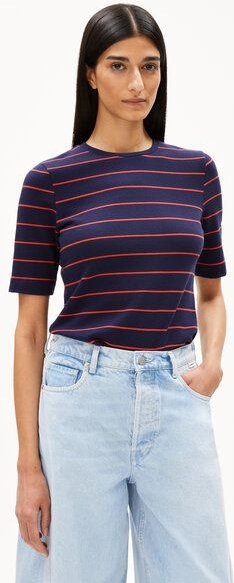 ARMEDANGELS JAANISARA FINE STRIPE Damen T-Shirt aus Bio-Baumwoll Mix