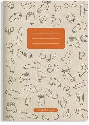 matabooks® Handgemachtes A5 Notizbuch/Tagebuch/Skizzenbuch aus Graspapier – Maya