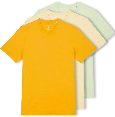 YTWOO 3er Pack Iconic Basic Unisex T-Shirt aus 100% Biobaumwolle| Viele Farbkombinatioben|Fair|Nachhaltig