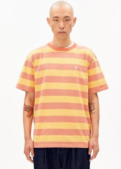 ARMEDANGELS MAARKOS STRIPES Herren T-Shirt aus Bio-Baumwolle