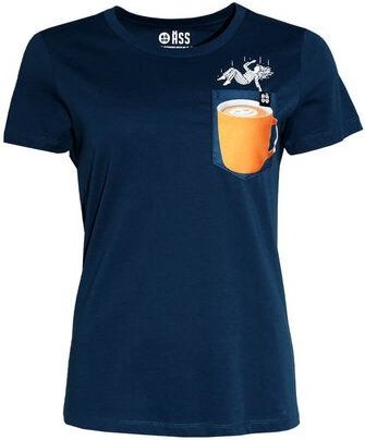 Damen T-Shirt Rundhals aus Bio-Baumwolle "Ladde BT" Blau von Fädd