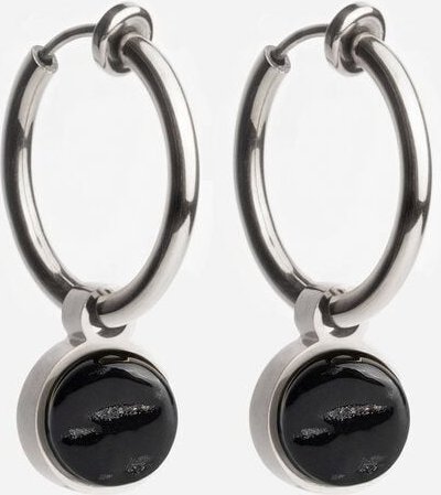 ALEXASCHA Silber Clip Creolen mit Anhänger | Mix & Match