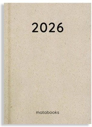 matabooks® Nachhaltiger A6 Kalender, Jahresplaner – Samaya 2026 Farbe: Nature S (DE/EN)